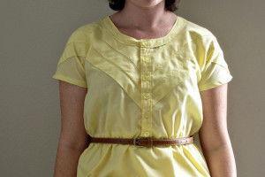Yellow Chevron Dress