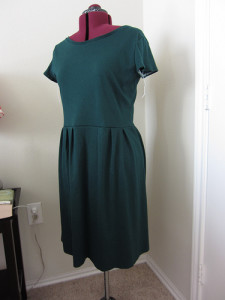 Green Knit Dress In Progress