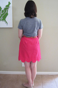 Pink Scalloped Skirt