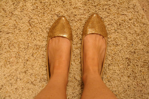 Glittery shoes