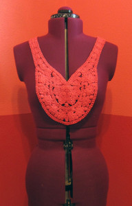 Red Crochet Applique