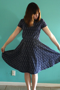 Self Drafted Back Cut-out dress