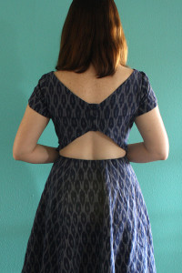 Self Drafted Back Cut-out dress