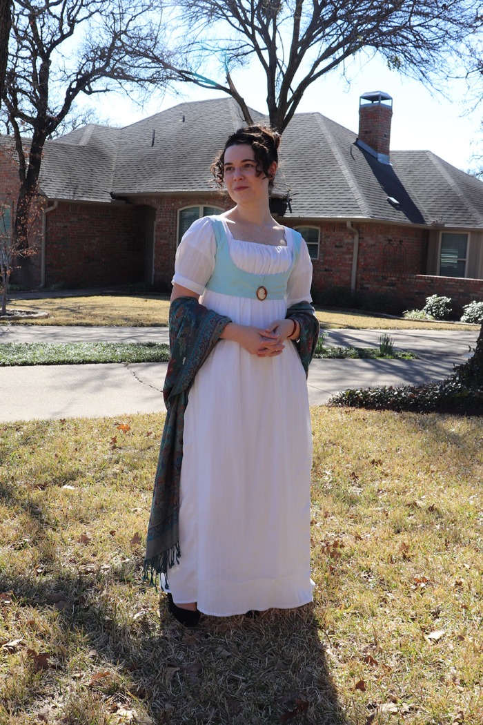 Black Snail Regency Era Dress and Spencer