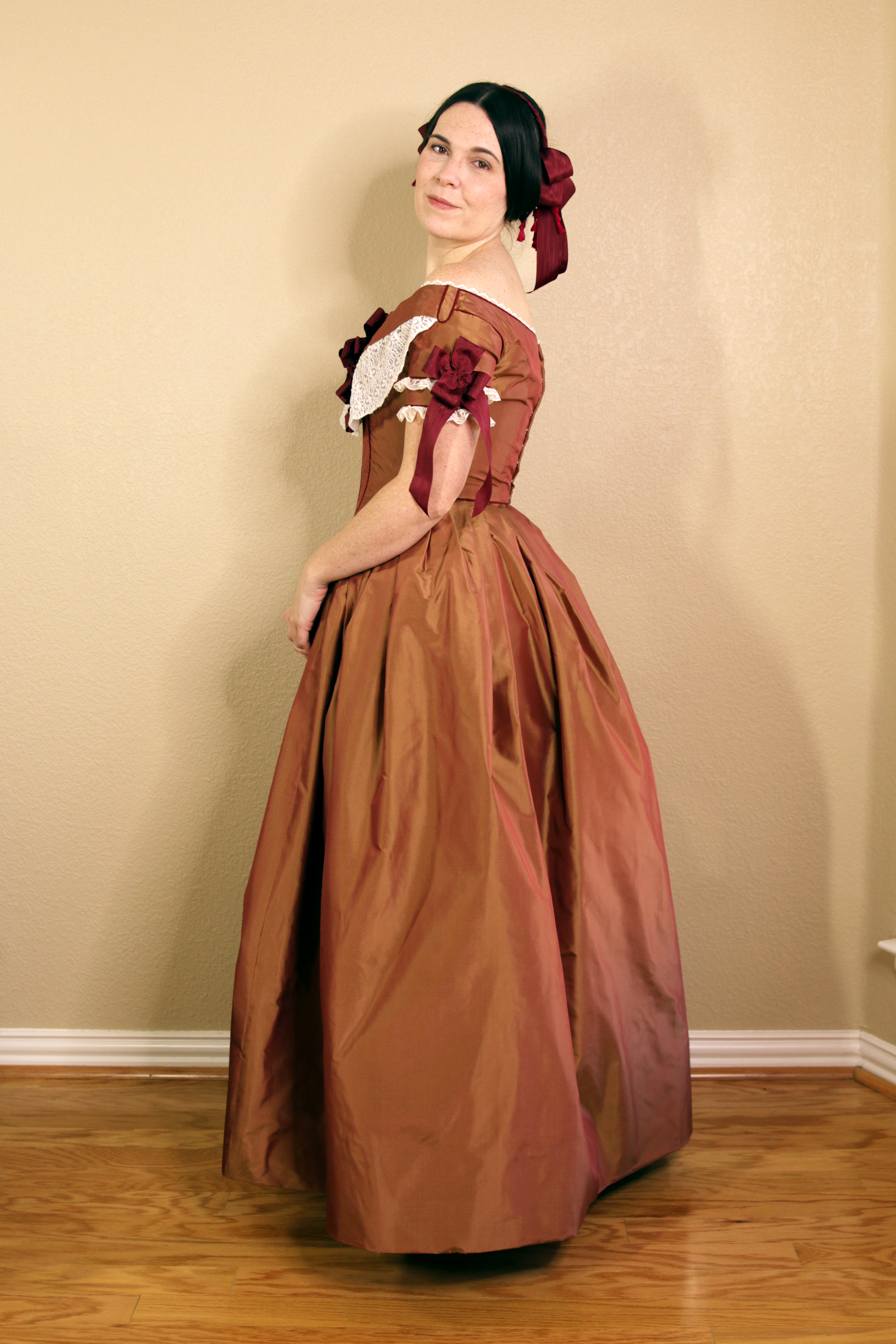 1840s clearance ball gown